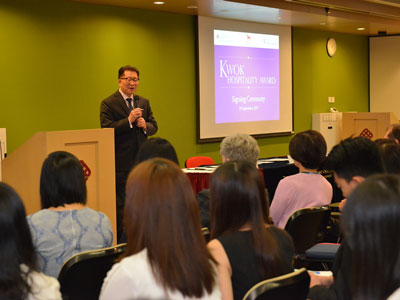 Launch of Kwok Hospitality Awards for Hospitality Study at the Cornell University - 5