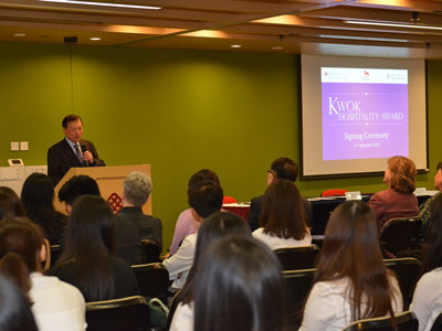 Launch of Kwok Hospitality Awards for Hospitality Study at the Cornell University - 6